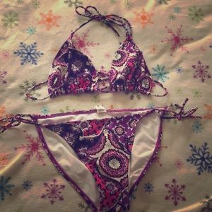 Sexy tie up string bikini
